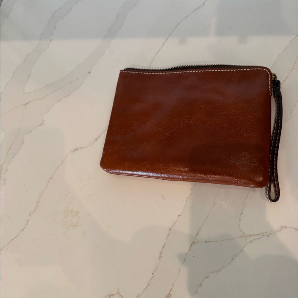 Patricia Nash Brown Leather clutch